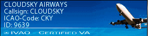 Cloudsky Airways — IVAO Certified VA
