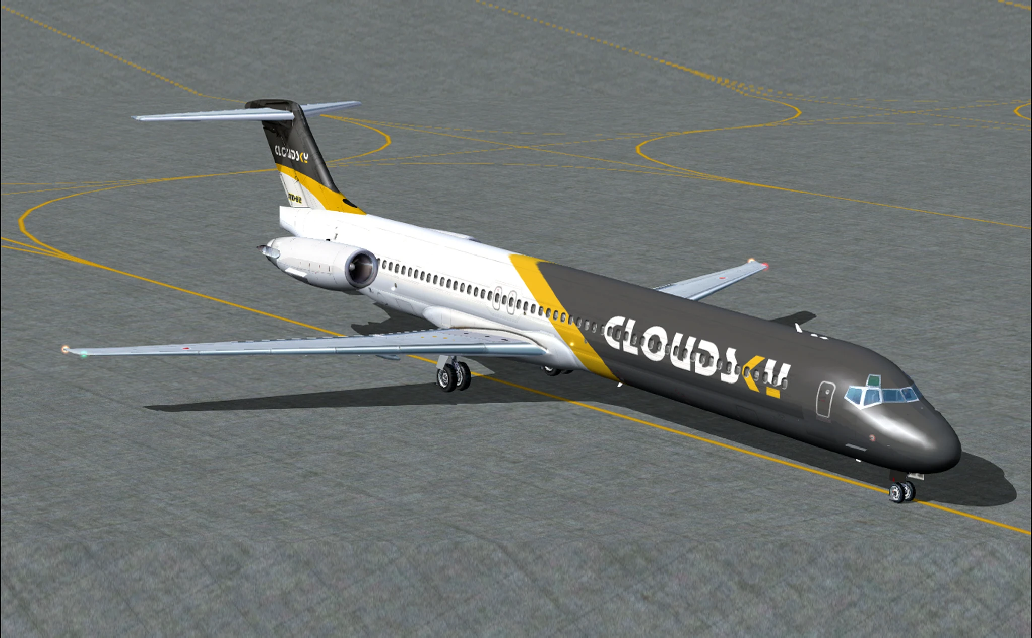 Aeronave Cloudsky original en plataforma