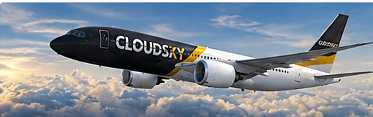 Ilustración Cloudsky Boeing 787-900