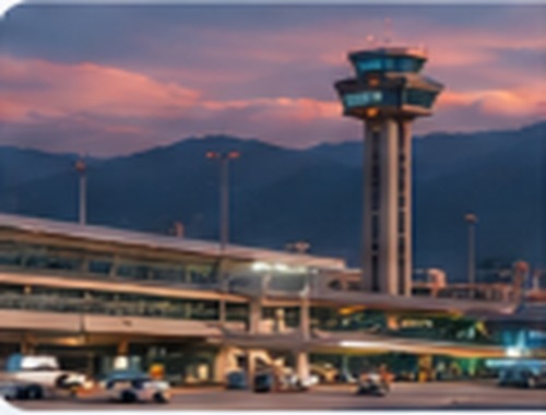 Vista ilustrativa de aeropuerto